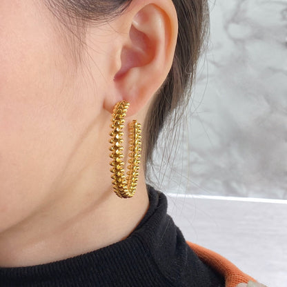 [Clover Jewelrys]CLASH HOOP EARRINGS