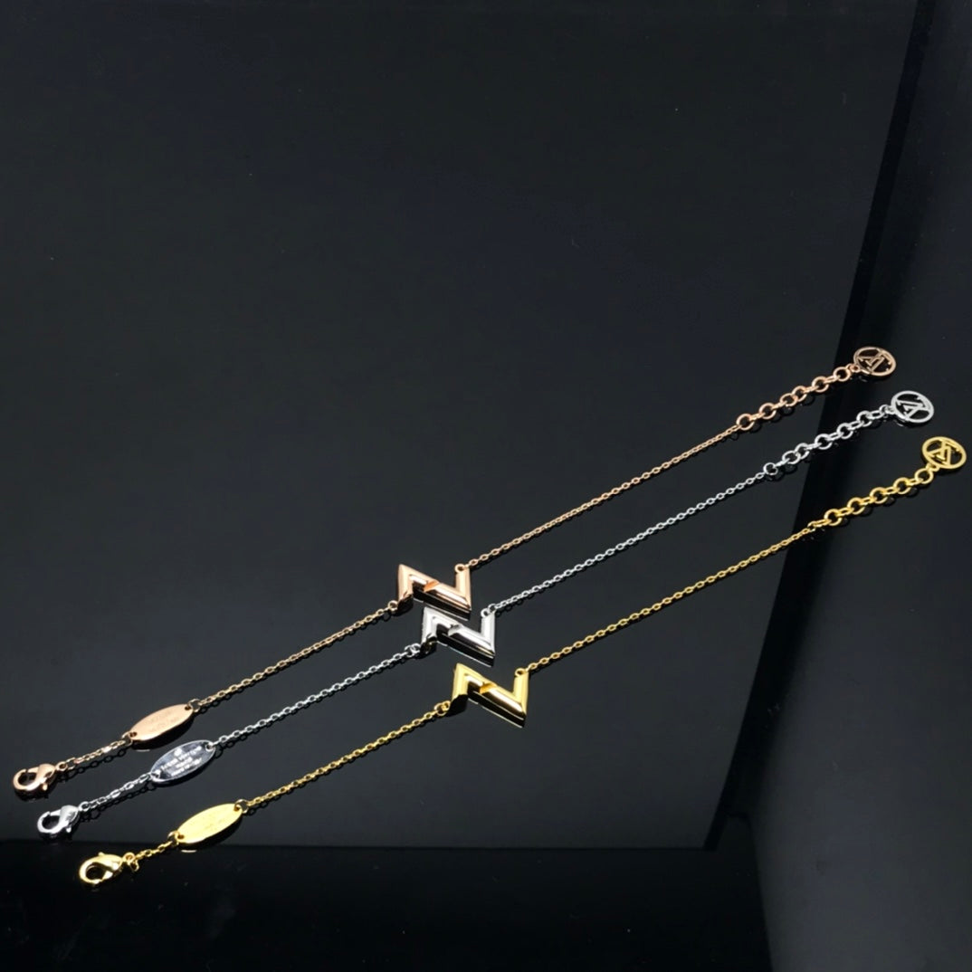 [Clover Jewelrys]VOLT LV LOGO BRACELET