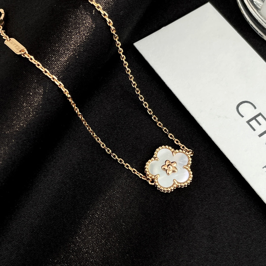 [Clover Jewelrys]LUCKY SPRING ROSE GOLD MOP BRACELET