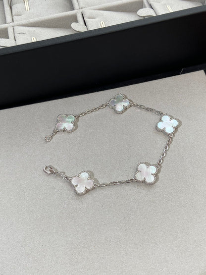 [Clover Jewelrys]CLOVER SILVER MOP 5 MOTIF BRACELET