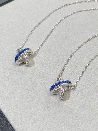 [Clover Jewelrys]LIENS DIAMOND SILVER NECKLACE