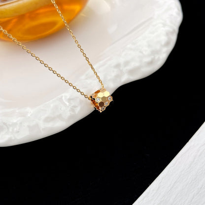 [Clover Jewelrys]BEE MINI PEDANT DIAMOND NECKLACE