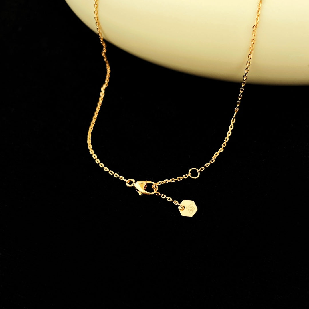 [Clover Jewelrys]BEE MINI PEDANT DIAMOND NECKLACE