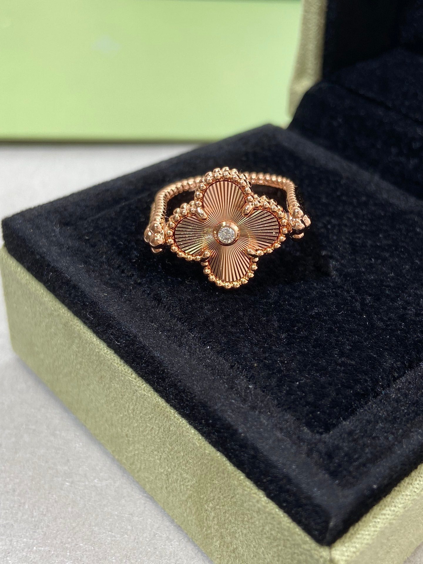 [Clover Jewelrys]CLOVER RIVERSIBLE ROSE GOLD RING