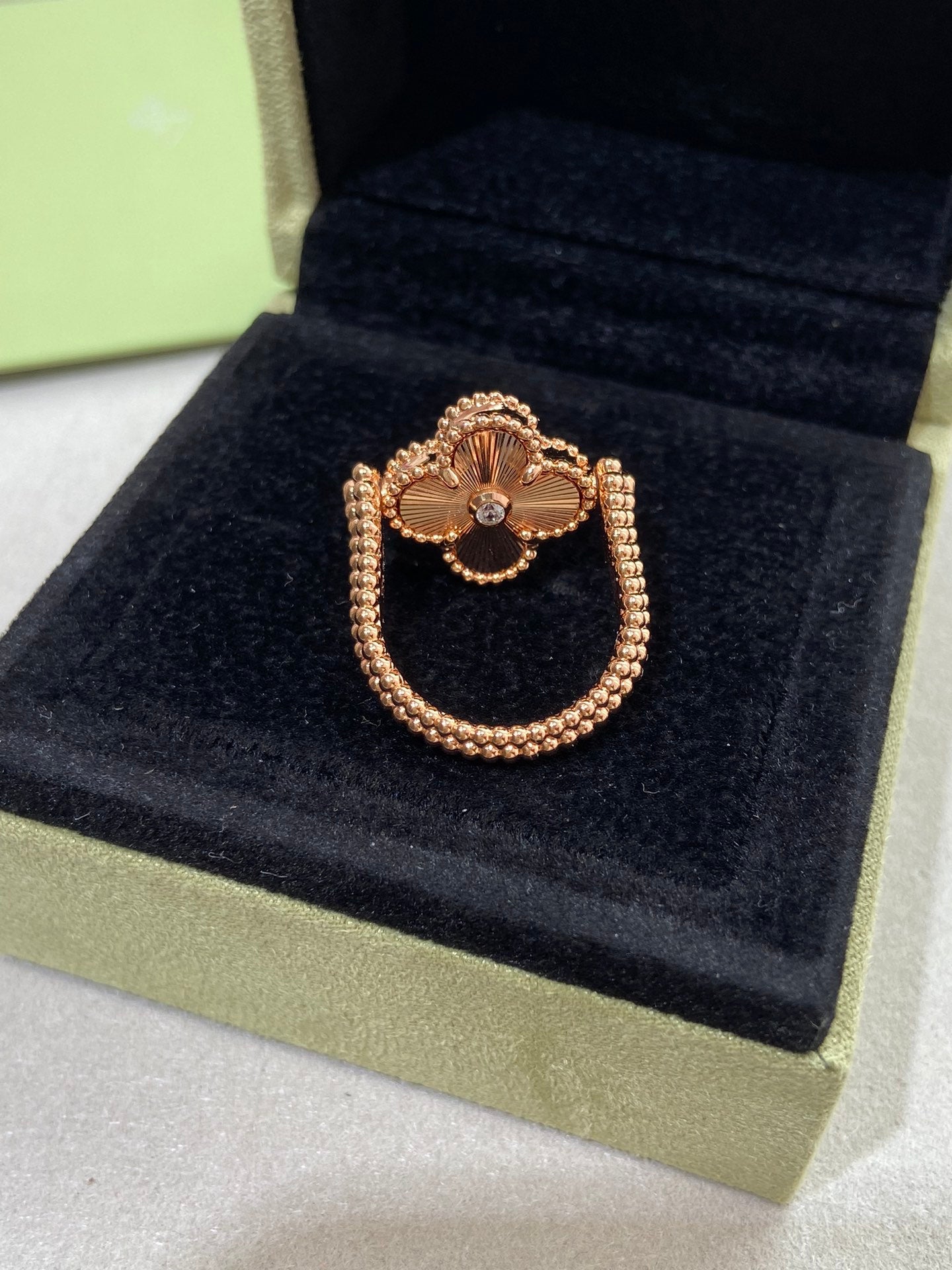 [Clover Jewelrys]CLOVER RIVERSIBLE ROSE GOLD RING