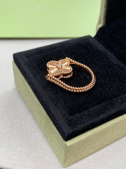 [Clover Jewelrys]CLOVER RIVERSIBLE ROSE GOLD RING