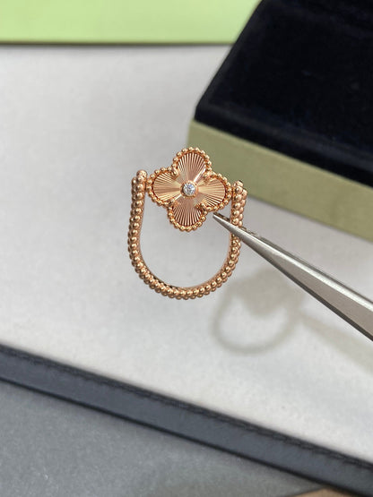 [Clover Jewelrys]CLOVER RIVERSIBLE ROSE GOLD RING