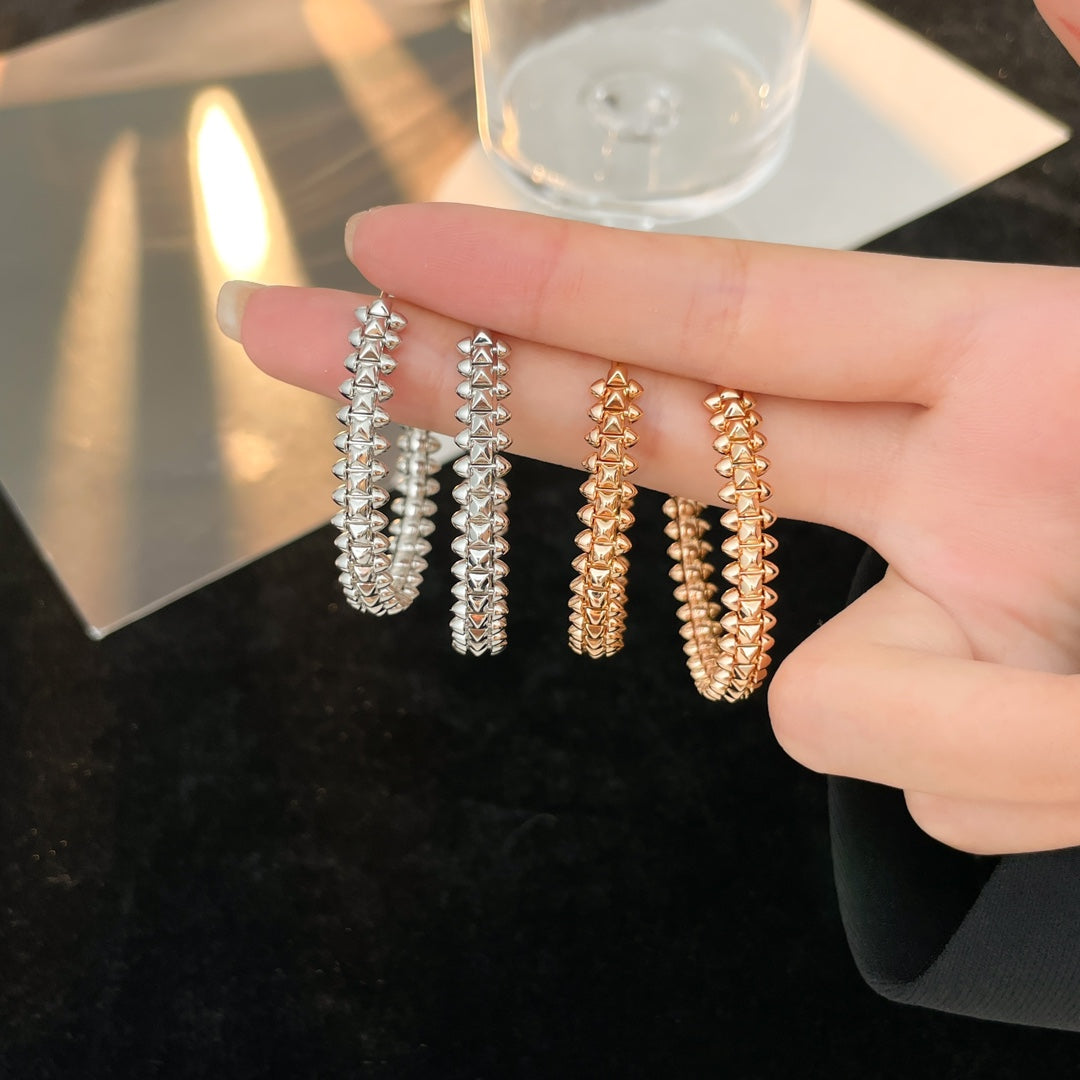 [Clover Jewelrys]CLASH HOOP EARRINGS