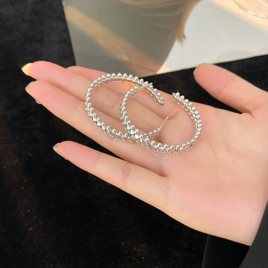 [Clover Jewelrys]CLASH HOOP EARRINGS