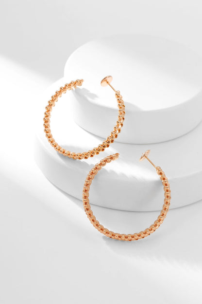 [Clover Jewelrys]CLASH HOOP EARRINGS