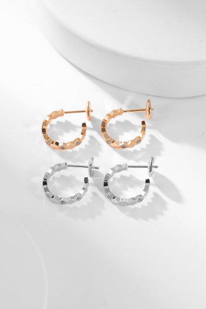 [Clover Jewelrys]BEE LOVE DIAMOND HOOP EARRINGS