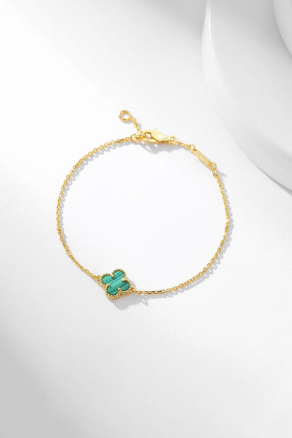 [Clover Jewelrys]CLOVER BRACELET MALACHITE 1 MOTIF