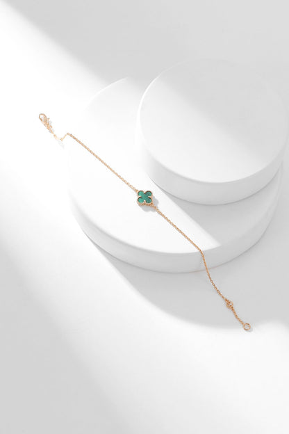 [Clover Jewelrys]CLOVER BRACELET MALACHITE 1 MOTIF