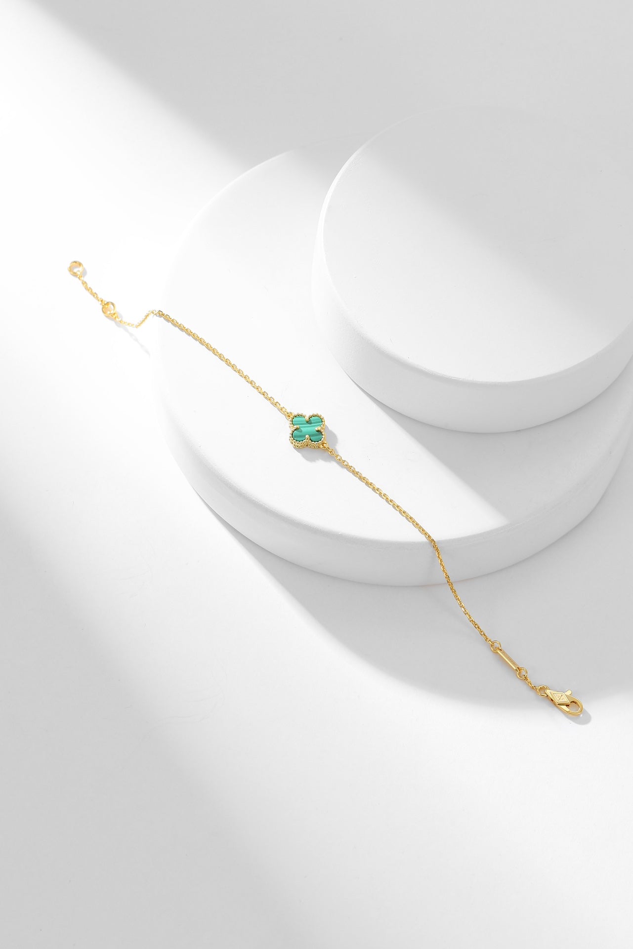 [Clover Jewelrys]CLOVER BRACELET MALACHITE 1 MOTIF