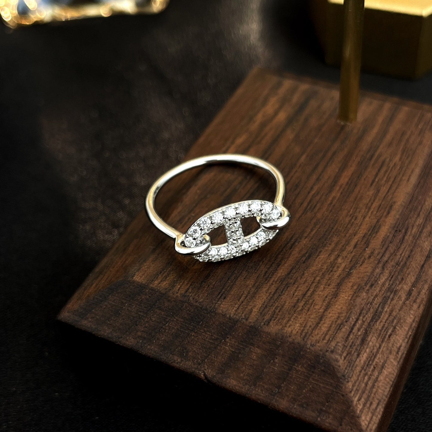 [Clover Jewelrys]RONDE SMALL SILVER DIAMOND RING