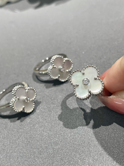 [Clover Jewelrys]CLOVER SILVER MOP DIAMOND RING