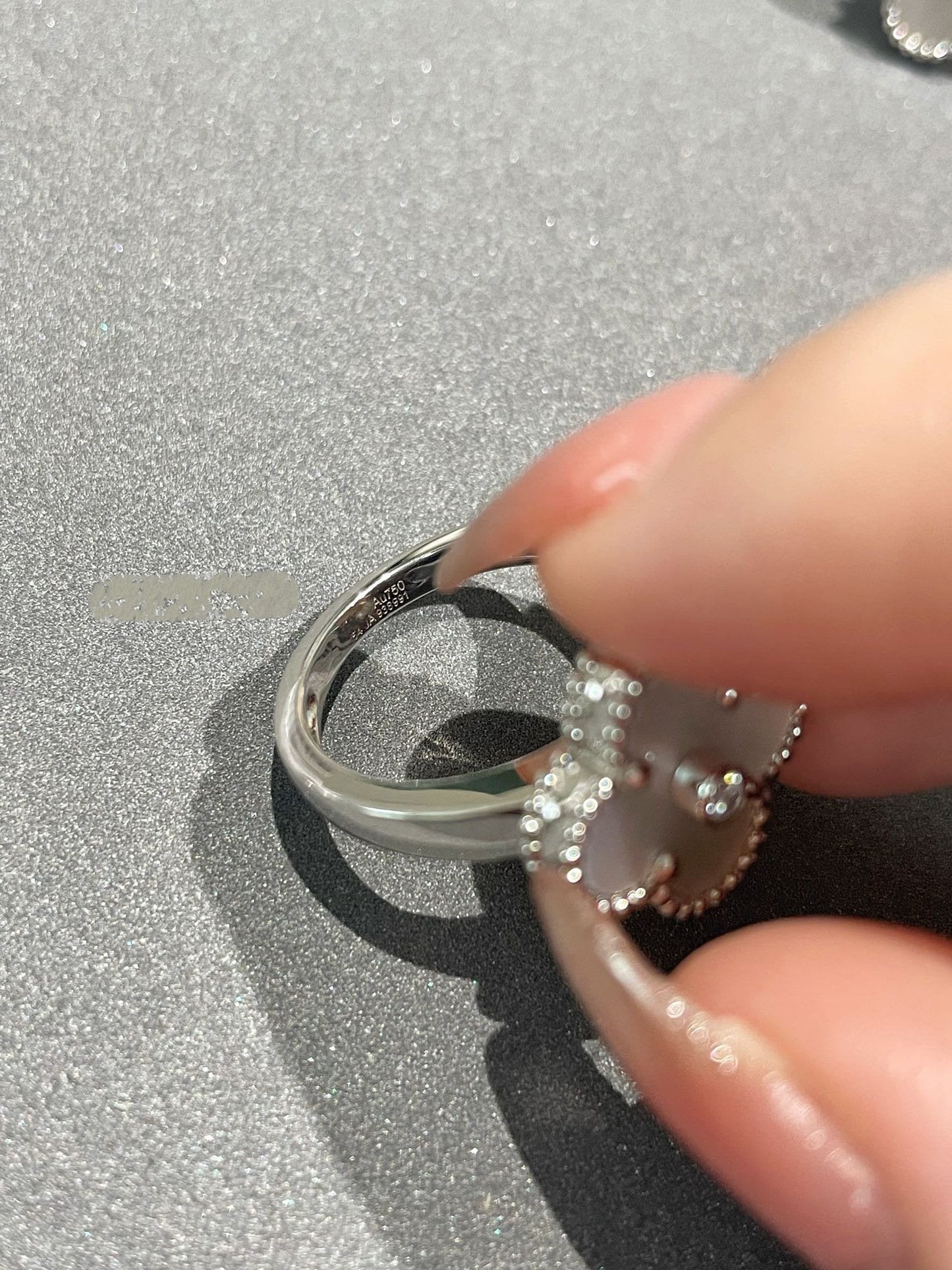 [Clover Jewelrys]CLOVER SILVER MOP DIAMOND RING