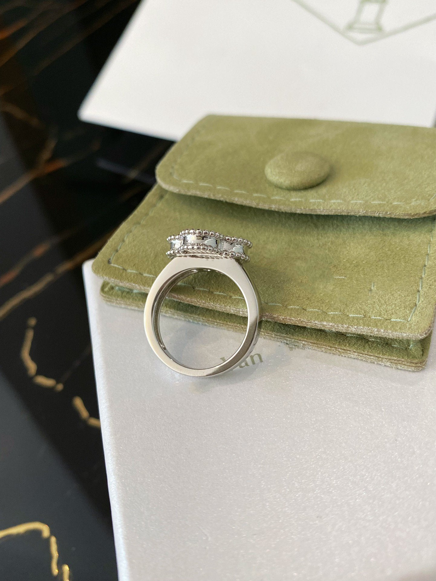 [Clover Jewelrys]CLOVER SILVER RING