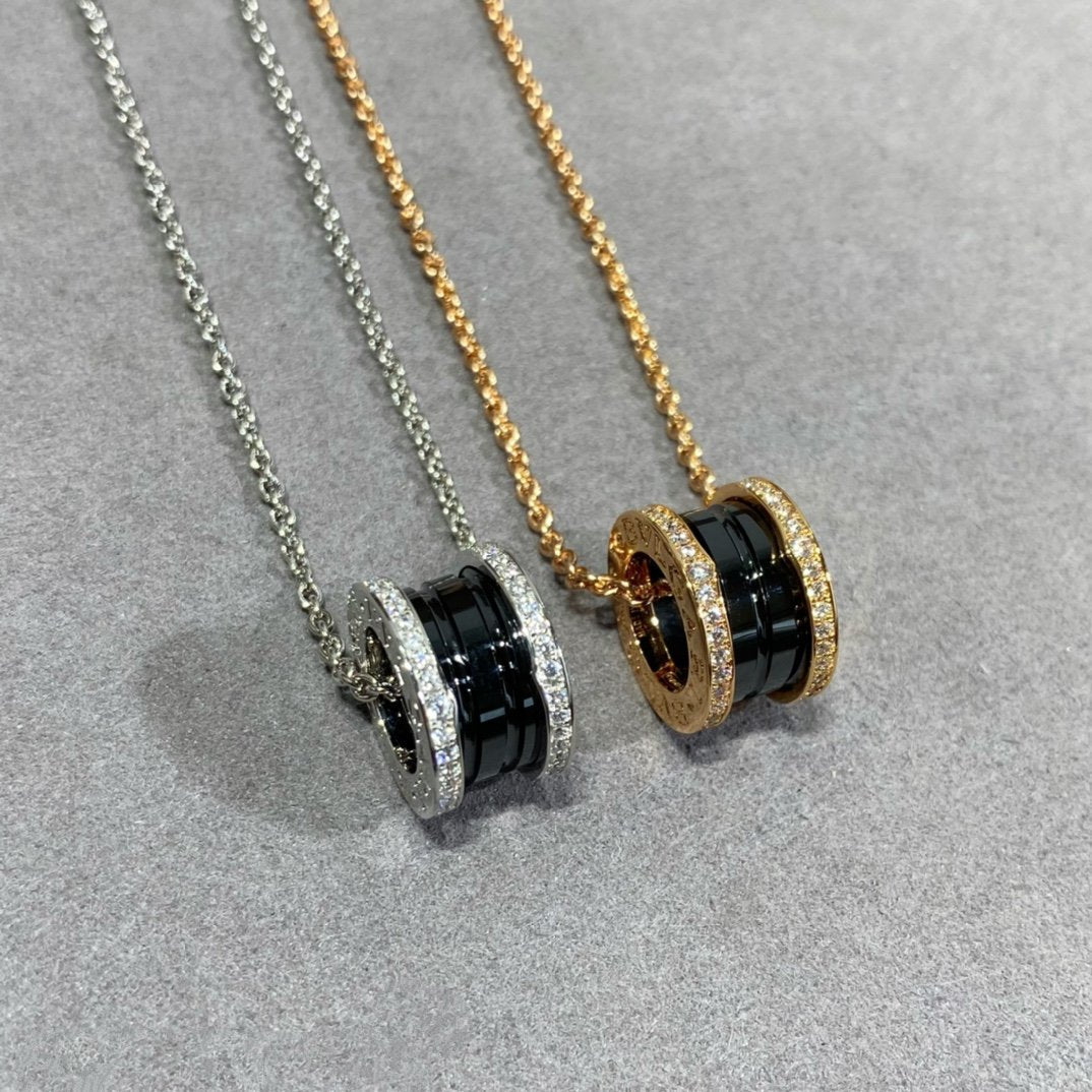 [Clover Jewelrys]ZERO 1 DIAMOND CERAMIC NECKLACE