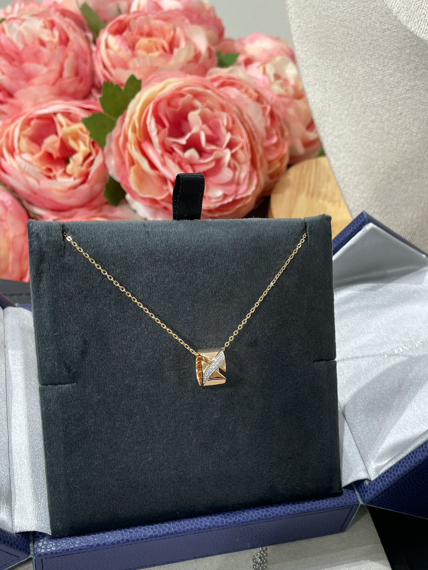 [Clover Jewelrys]LIENS EVIDENCE DIAMOND NECKLACE