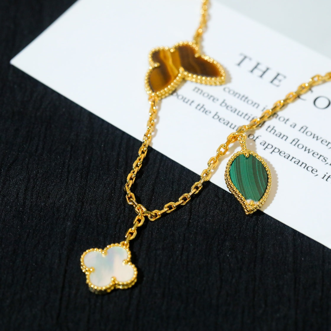 [Clover Jewelrys]LUCKY SPRING 5 MOTIF GOLD BRACELET