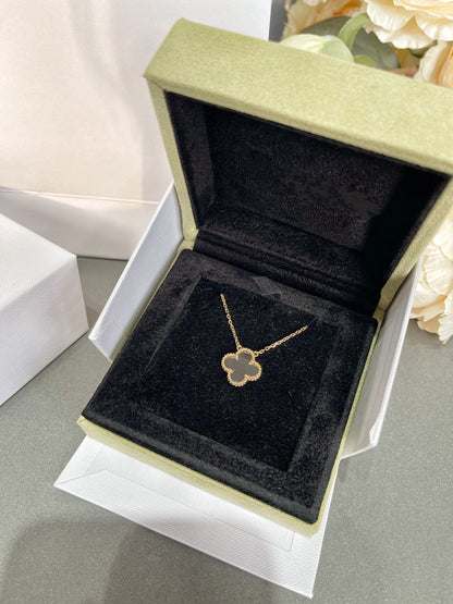 [Clover Jewelrys]CLOVER ROCK CRYSTAL ROSE GOLD NECKLACE