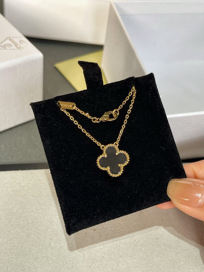 [Clover Jewelrys]CLOVER ROCK CRYSTAL ROSE GOLD NECKLACE