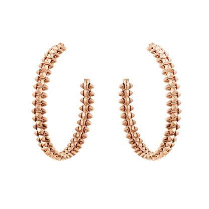 [Clover Jewelrys]CLASH LARGE HOOP EARRINGS