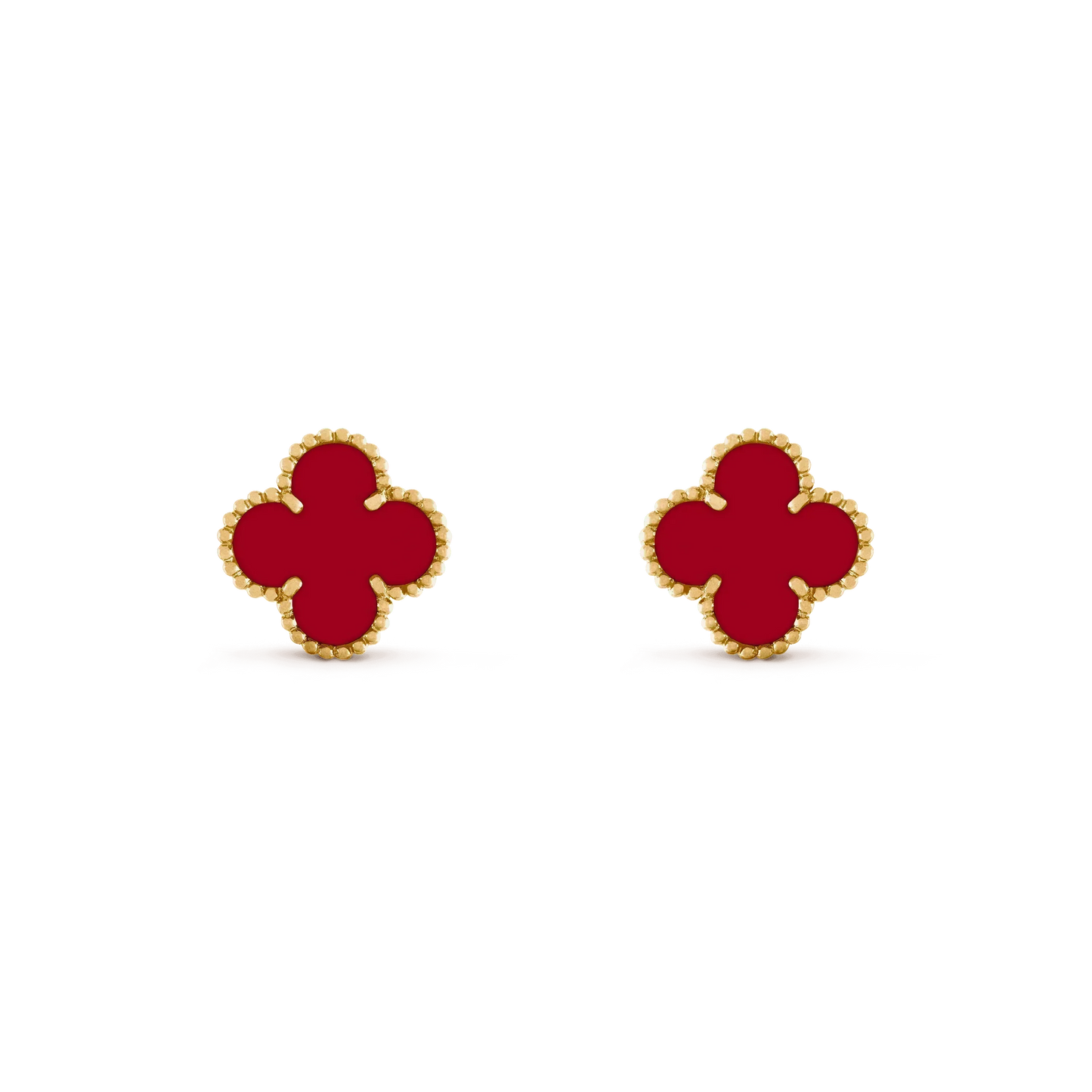 [Clover Jewelrys]CLOVER MEDIUM 1 MOTIFS CARNELIAN  EARRINGS