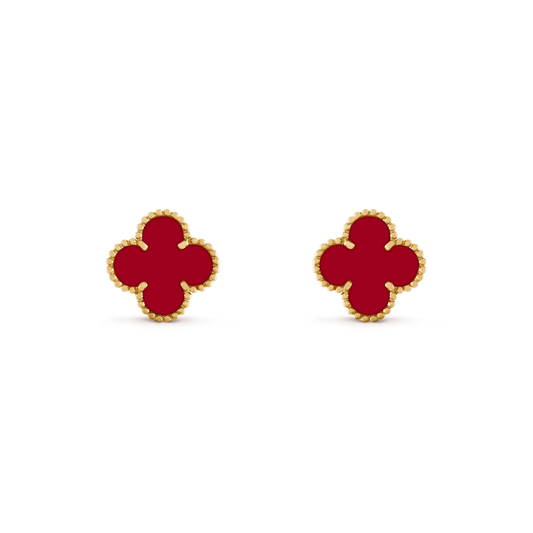 [Clover Jewelrys]CLOVER MEDIUM 1 MOTIFS CARNELIAN  EARRINGS