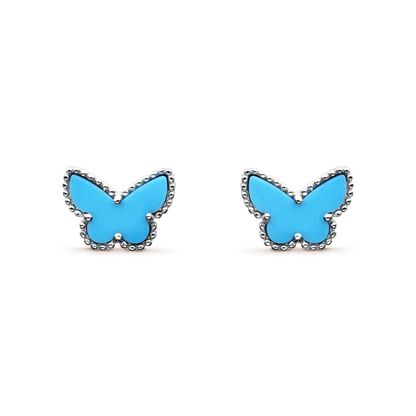 [Clover Jewelrys]BUTTERFLY TURQUOISE EARRINGS SILVER