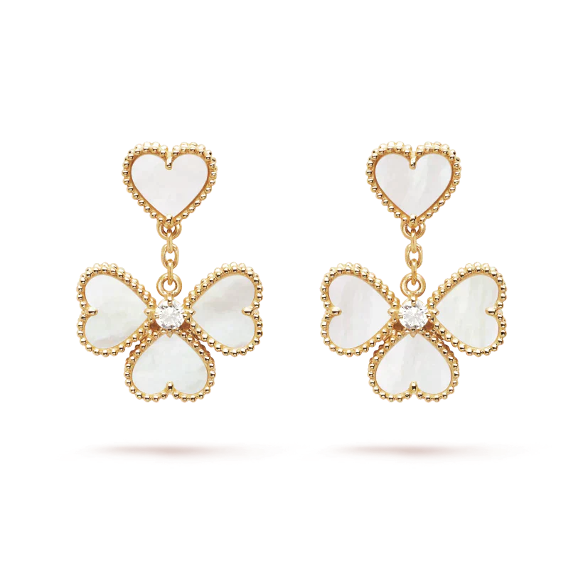 [Clover Jewelrys]CLOVER SWEET WHITE MOP EARRINGS