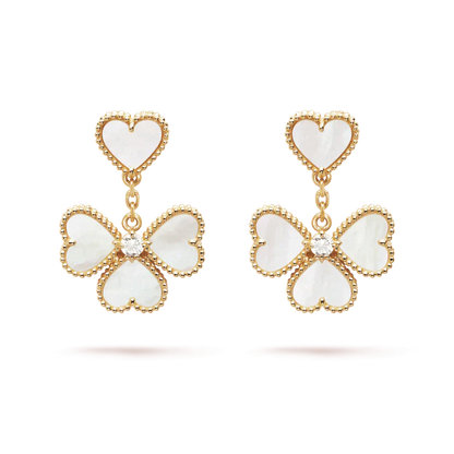 [Clover Jewelrys]CLOVER SWEET WHITE MOP EARRINGS