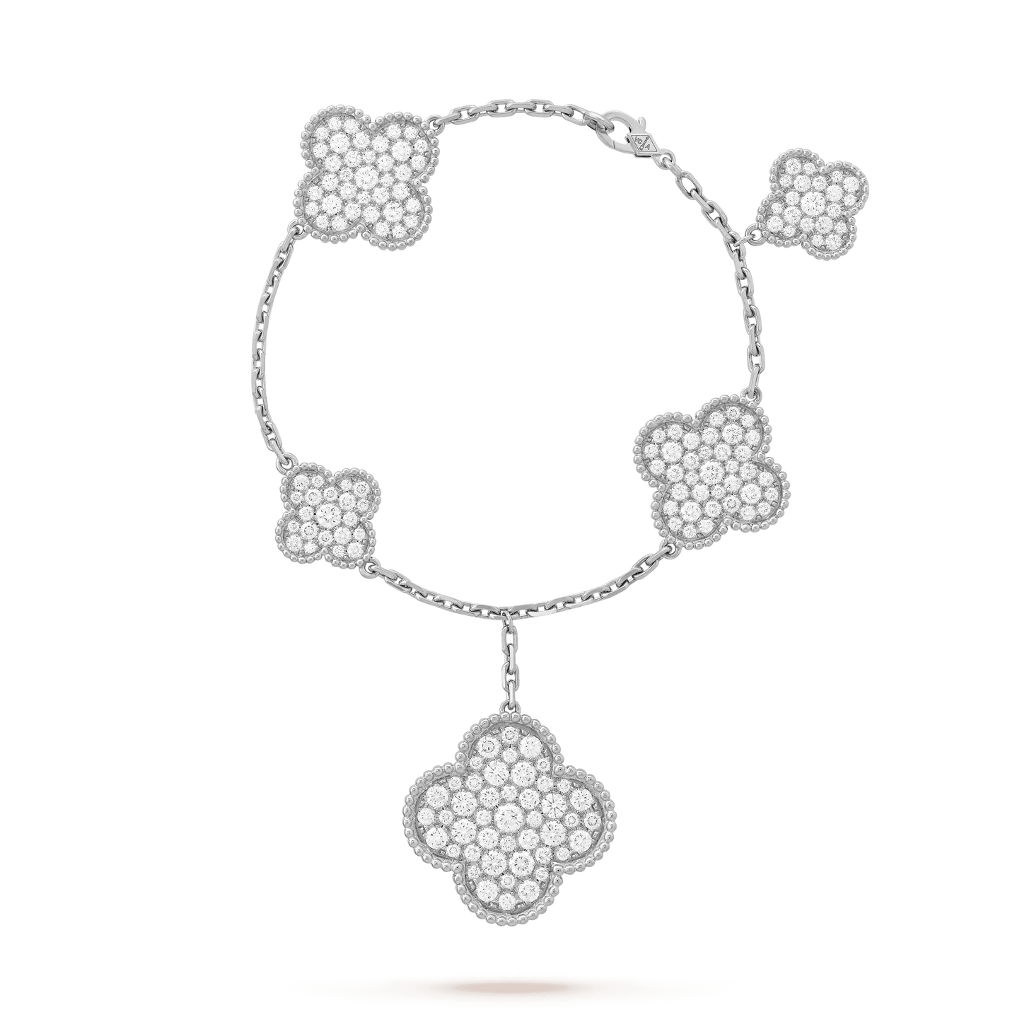 [Clover Jewelrys]CLOVER 6 MOTIFS SILVER DIAMOND BRACELET