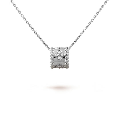 [Clover Jewelrys]PERLEE PEDANT SIVLER DIAMOND NECKLACE