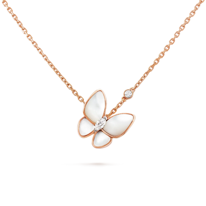 [Clover Jewelrys]BUTTERFLY MOP DIAMOND NECKLACE