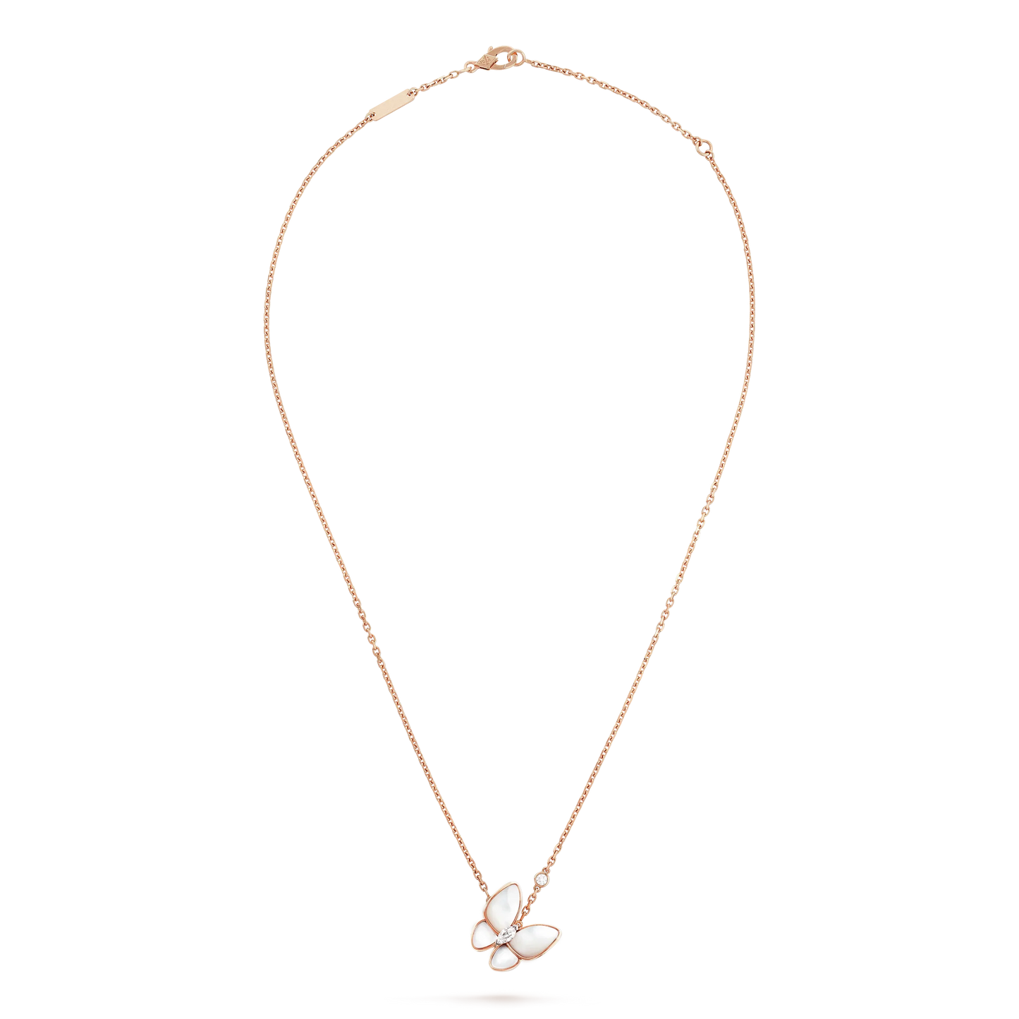 [Clover Jewelrys]BUTTERFLY MOP DIAMOND NECKLACE