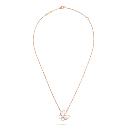 [Clover Jewelrys]BUTTERFLY MOP DIAMOND NECKLACE