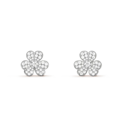 [Clover Jewelrys]CLOVER COMOS DIAMOND EARRINGS SILVER