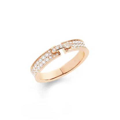 [Clover Jewelrys]ALLIANCE LIENS VIDENCE PAVED DIAMOND 4MM RING