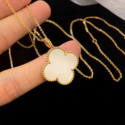 [Clover Jewelrys]CLOVER 25MM MOP LARGE PENDANT NECKLACE