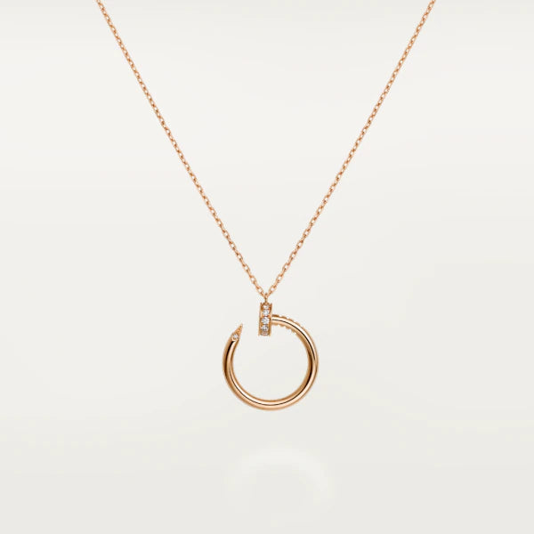 [Clover Jewelrys]JUSTE NECKLACE PINK GOLD