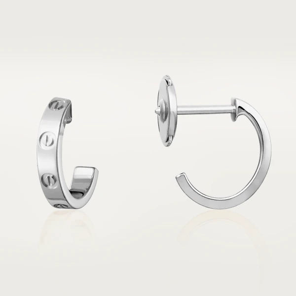 [Clover Jewelrys]LOVE EARRINGS 2.65MM SILVER