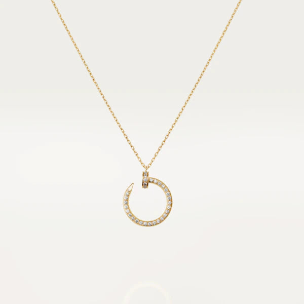 [Clover Jewelrys]JUSTE NECKLACE GOLD DIAMONDS