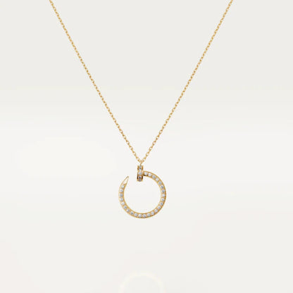 [Clover Jewelrys]JUSTE NECKLACE GOLD DIAMONDS