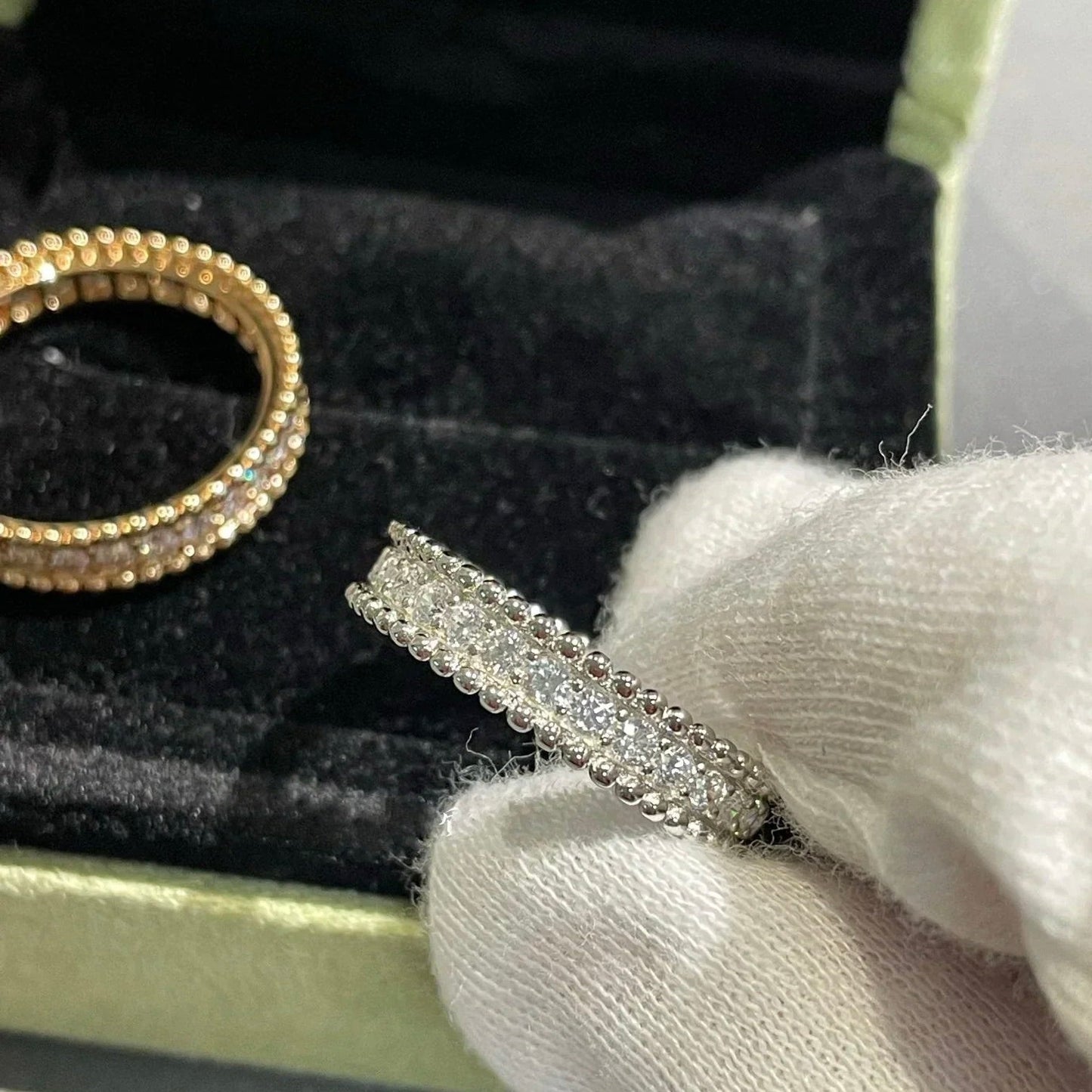 [Clover Jewelrys]PERLEE DIAMOND ROSE GOLD RING