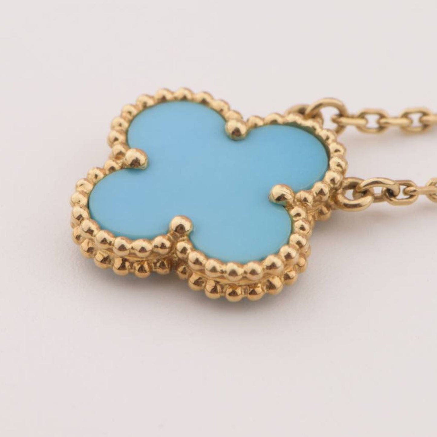 [Clover Jewelrys]CLOVER 15MM VINTAGE TURQUOISE NECKLACE