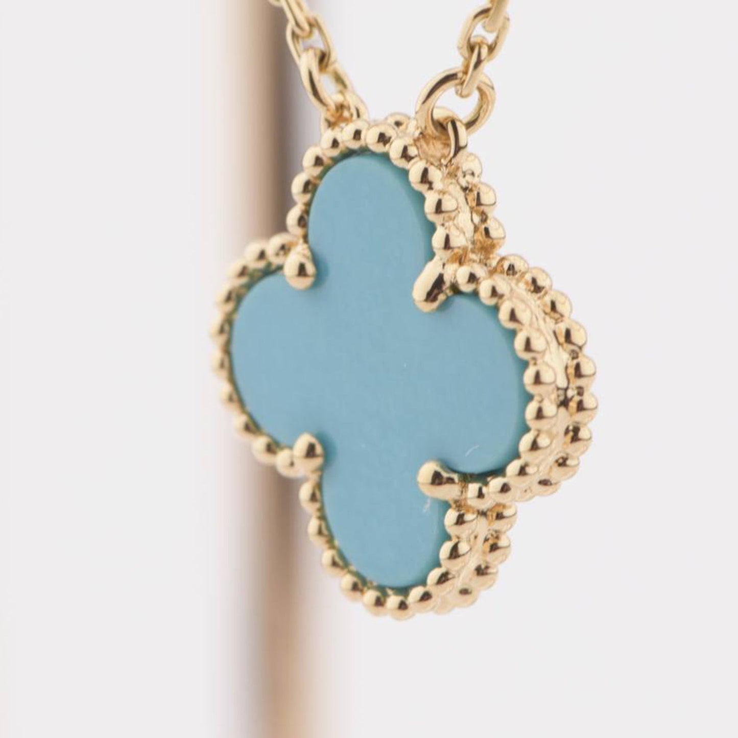 [Clover Jewelrys]CLOVER 15MM VINTAGE TURQUOISE NECKLACE