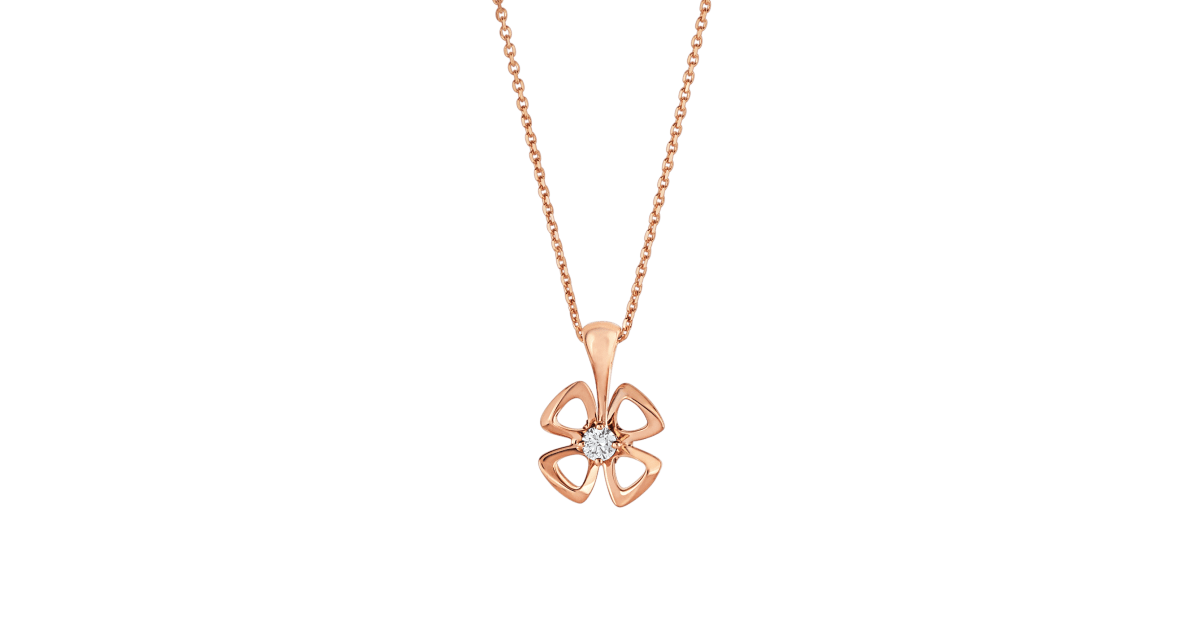 [Clover Jewelrys]FIOREVER NECKLACE DIAMOND CENTER