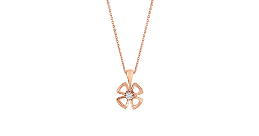 [Clover Jewelrys]FIOREVER NECKLACE DIAMOND CENTER